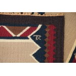 Kilim Flowers, designed by Wanda KOSSECKA, Signed, TARKOS Zakopane, 1930s.