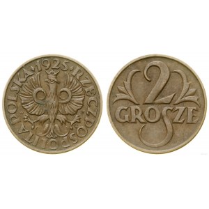 Poland, 2 pennies, 1925, Warsaw