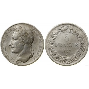 Belgium, 5 francs, 1847, Brussels