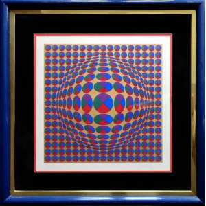 Victor Vasarely (1906-1997), Neptune 3 (Gold)