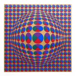 Victor Vasarely (1906-1997), Neptune 3 (Gold)