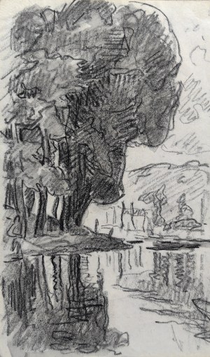 Jean Peske (1870-1949), Pejzaż z drzewami