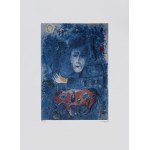 Marc Chagall (1887-1985), Dwa niebieskie twarze i czerwony osioł
