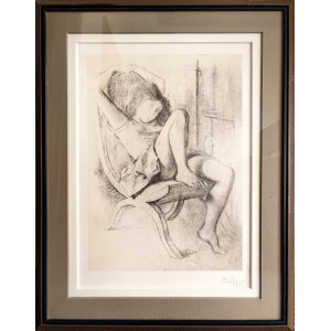 Balthus, Balthasar Kłossowski de Rola (1908-2001), Śpiąca dziewczyna, 1994