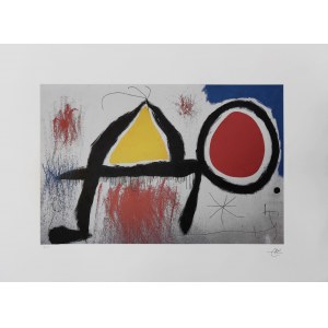 Joan Miro (1893-1983), A figure before the sun