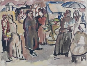 Henryk Epstein (1891-1944), Kobieta z parasolką