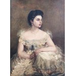 Maurycy Trębacz (1861-1941), Portret pani Wulfsonowej z Łodzi, 1904