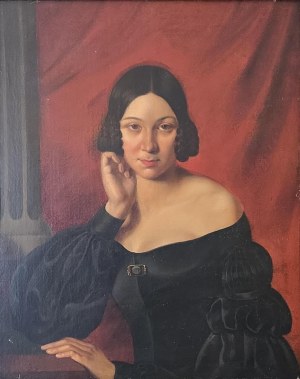 Piotr le Brun (att.), Portret Hrabiny Sobańskiej