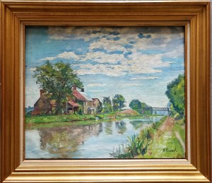 André-Léon Vivrel (1886-1976), Most na kanale Briare, 1952