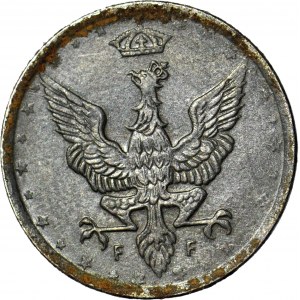 Poľské kráľovstvo, 10 fenig 1917, razené