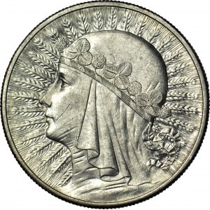 10 złotych 1932, Głowa, Londyn, mennicza