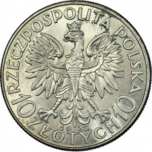 10 złotych 1932, Głowa, Londyn, mennicza