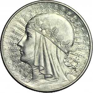 10 złotych 1933, Głowa, mennicza