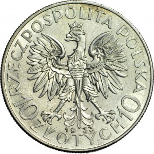 10 złotych 1933, Głowa, mennicza