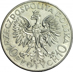 10 gold 1933, Head, minted