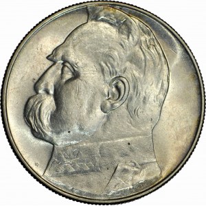 10 gold 1937, Pilsudski, rarer vintage, magnificent