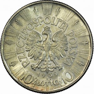 10 zloty 1939, Piłsudski, neuf, magnifique