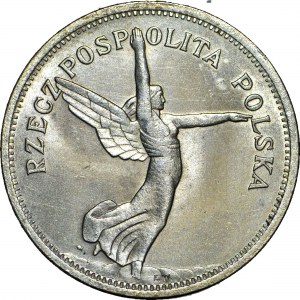 5 złotych 1928 Nike, ze znakiem, Warszawa, mennicze