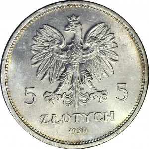5 złotych 1930, Sztandar, menniczy, wspaniały