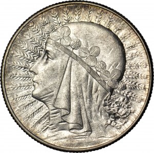 5 zlatých 1933, hlava, raženo