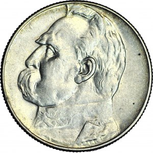 5 gold 1935, Pilsudski, minted
