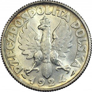 2 or 1924, moissonneuse, corne et torche (Paris), frappé
