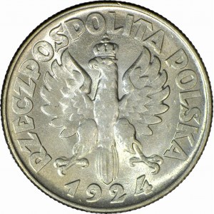 2 or 1924, moissonneuse, revers (Philadelphie), frappé
