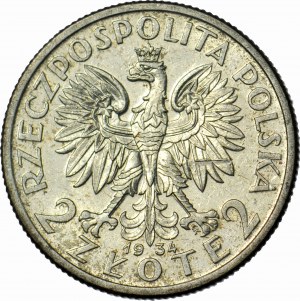 2 Gold 1934, Head, minted