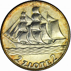 2 złote 1936, Żaglowiec, menniczy