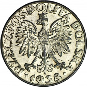 50 pennies 1938 nickel-plated, minted