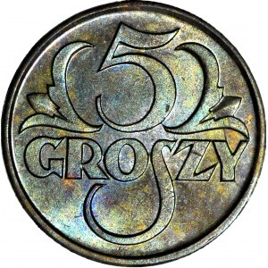 5 groszy 1923 mosadz, mincovňa