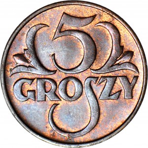 5 groszy 1935, rzadkie, mennicze