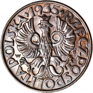 5 groszy 1935, rzadkie, mennicze