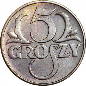5 groszy 1936, vzácný, mincovní