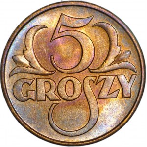 5 groszy 1937, mennicze