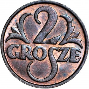 2 pennies 1928, minted