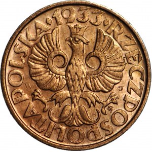 2 pennies 1933, mint red