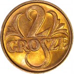 2 grosze 1934, mennicze, czerwone