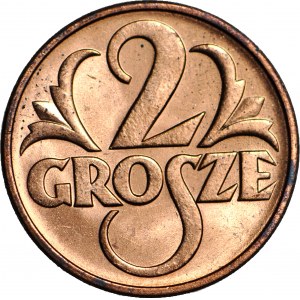 2 pennies 1938, mint red