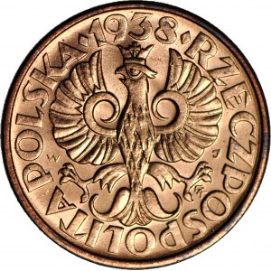 2 pennies 1938, mint red