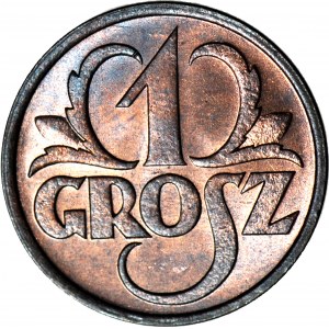 1 grosz 1930, menniczy, wspaniały