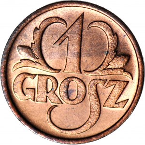 1 penny 1933, menthe, rouge