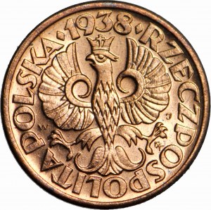 1 penny 1938, mint red