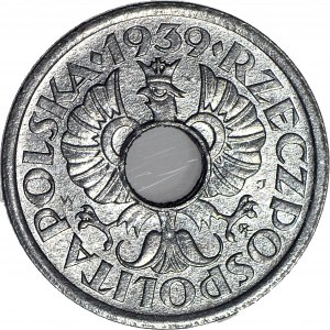 5 groszy 1939, Okupace, mincovna