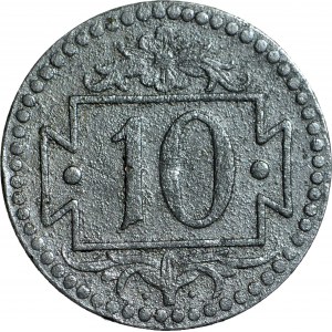 RRR-, Danzig, 10 fenig 1920 variété 58.2/8, rareté C4