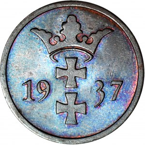 Wolne Miasto Gdańsk, 2 fenigi 1937, mennicze