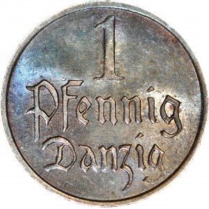 Freie Stadt Danzig, 1 fenig 1930, frappé