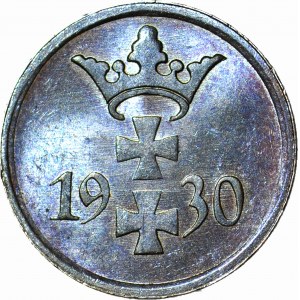 Freie Stadt Danzig, 1 fenig 1930, frappé