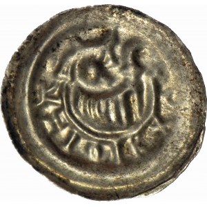 RR-, Leszek Biały 1194-1227, Kraków, Brakteat, Biskup AZIMIR, R5?