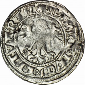 Alexander Jagelonský, litovský polpenny bez dátumu, Vilnius, gotika